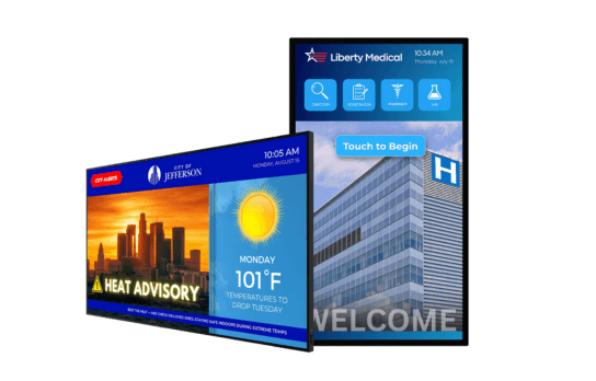 Planar UltraRes P large format display for meeting room collaboration