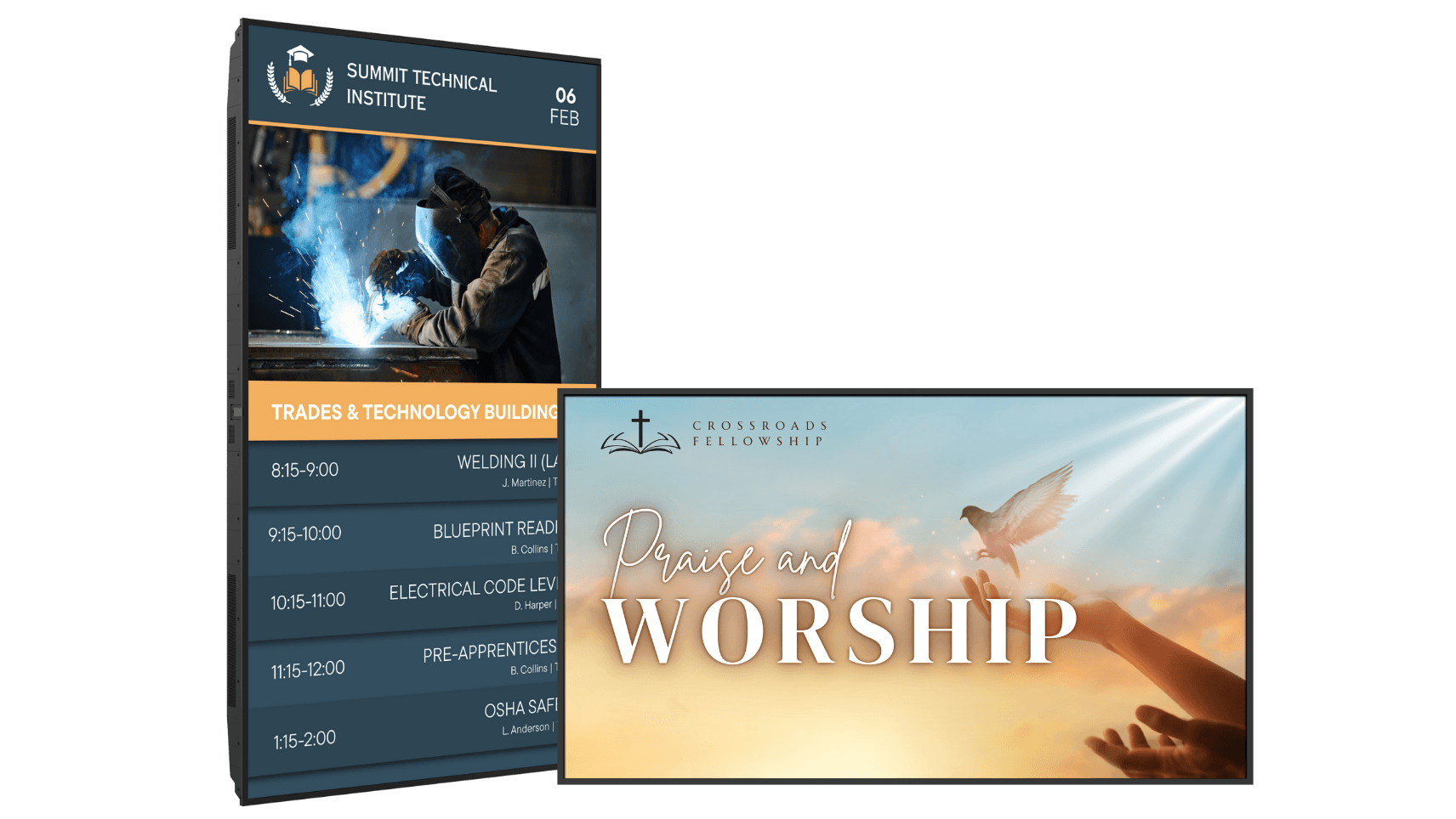 Planar Simplicity display integrated with Siemens Desigo building management